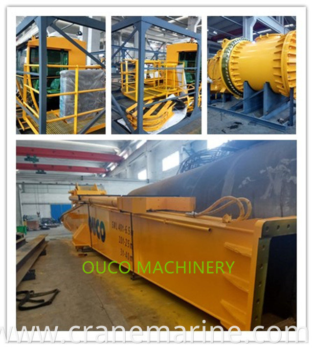 China Marine crane Boat lifting Stiff boom crane hydraulic offshore crane for sale